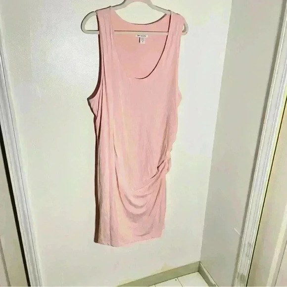 Athleta Della Dress Bodycon Breathable Cotton Orchid Pink Size 2X - Picture 5 of 7